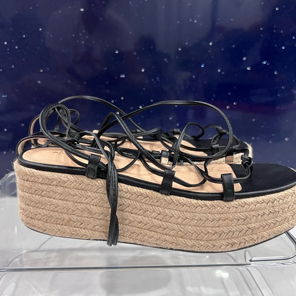 Tie Up Platform Espadrilles - Picture 2 of 3